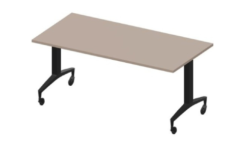 стол мобильный складной для переговоров (черные опоры)