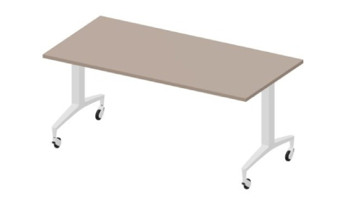 стол мобильный складной (белые опоры)